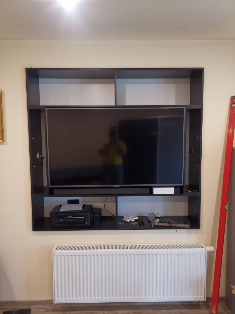 wykonanie szafki tv do wneki